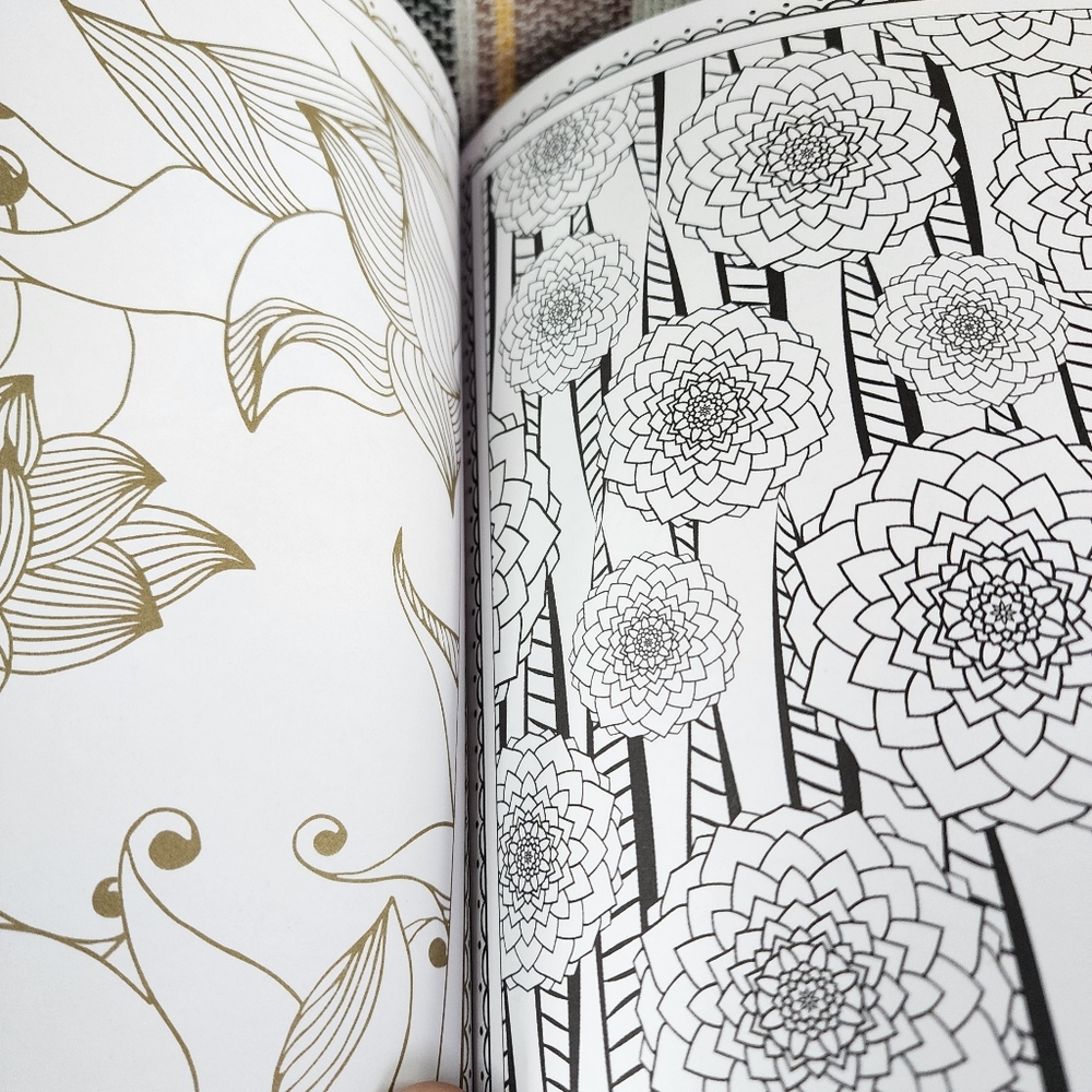 Magic Gold Adult Coloring Book. NEW. - Picture 2 of 7